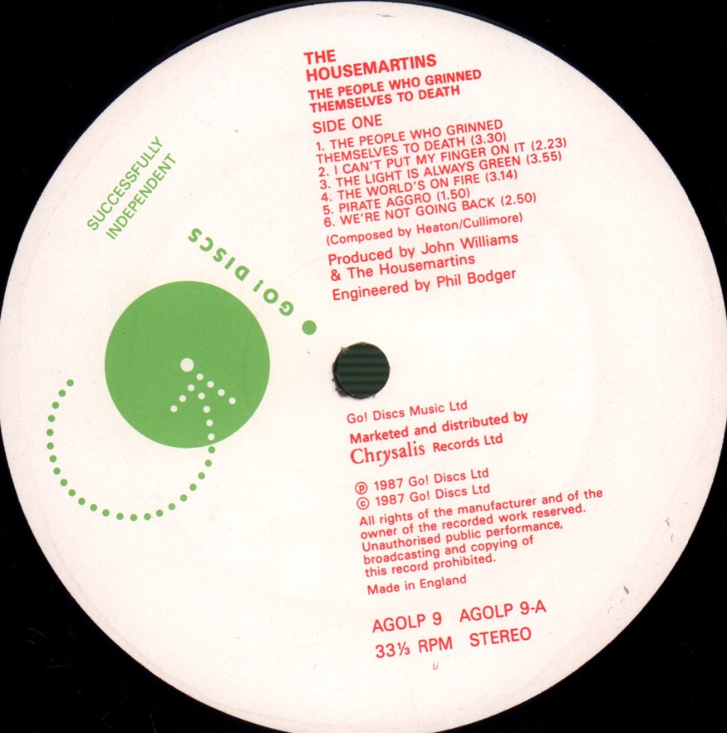 Housemartins - People Who Grinned Themselves To Death - Lp