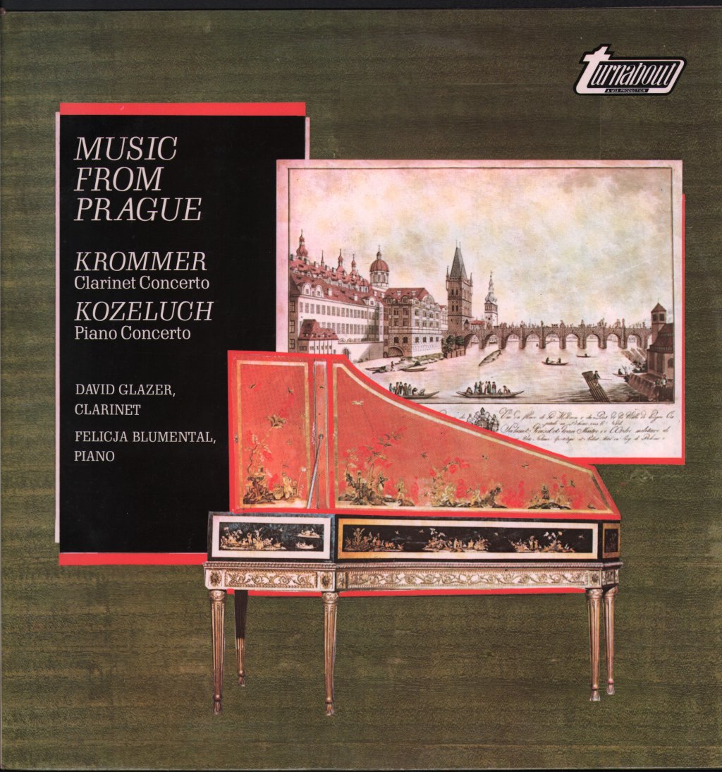 David Glazer / Felicja Blumental - Music From Prague - Krommer Clarinet Concerto / Kozeluch Piano Concerto - Lp