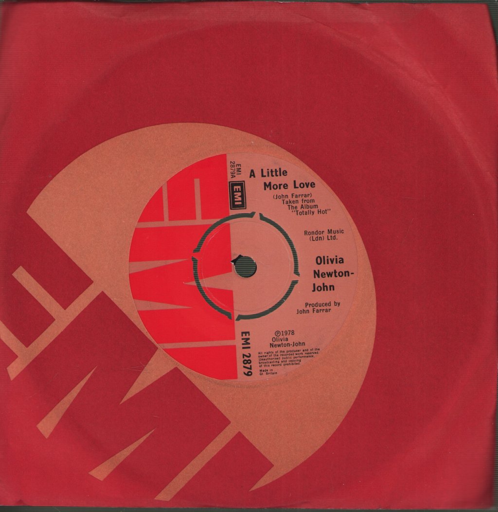 Olivia Newton-John - A Little More Love - 7 Inch