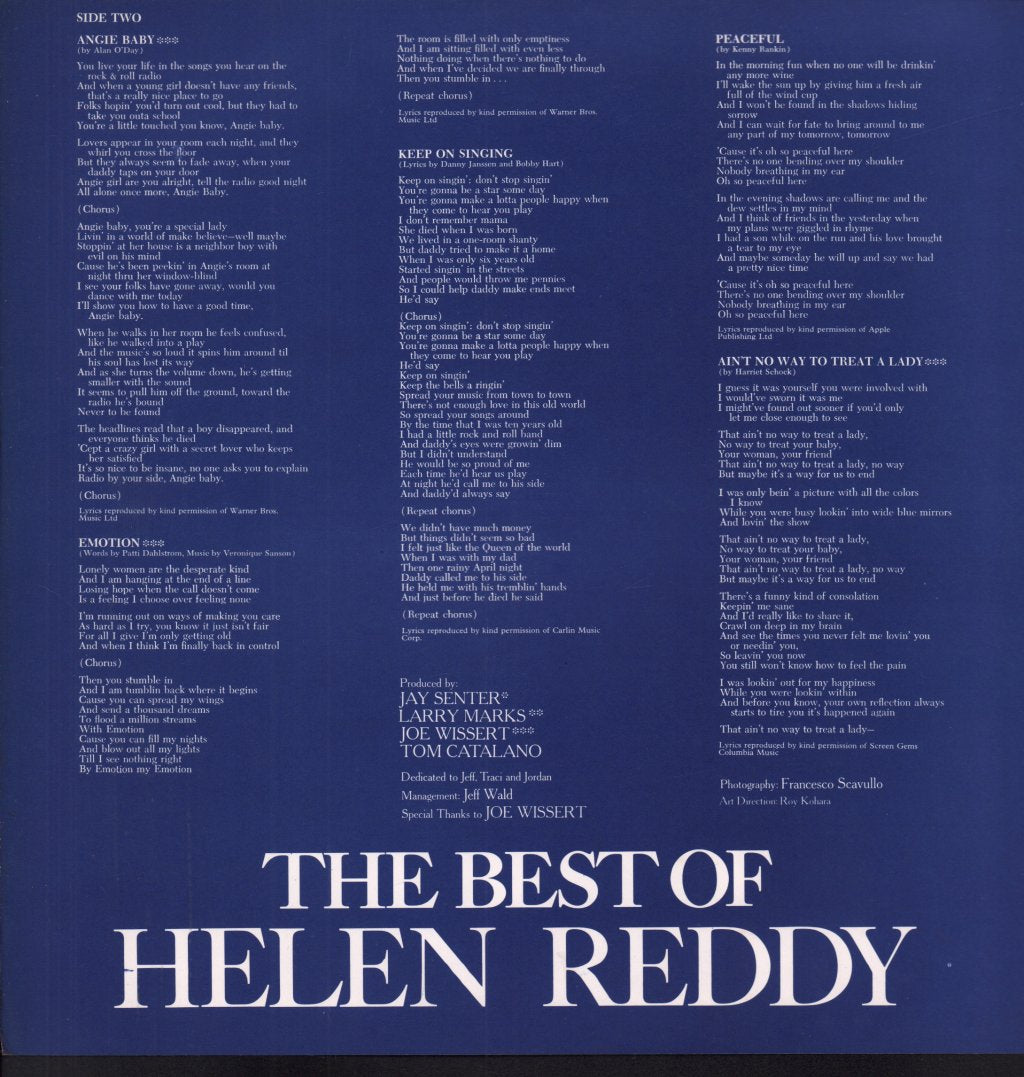 Helen Reddy - Best Of - Lp
