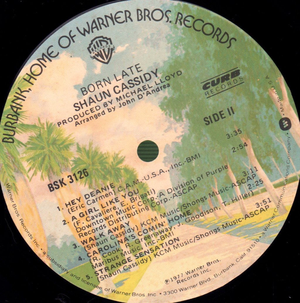 Shaun Cassidy - Born Late - Lp