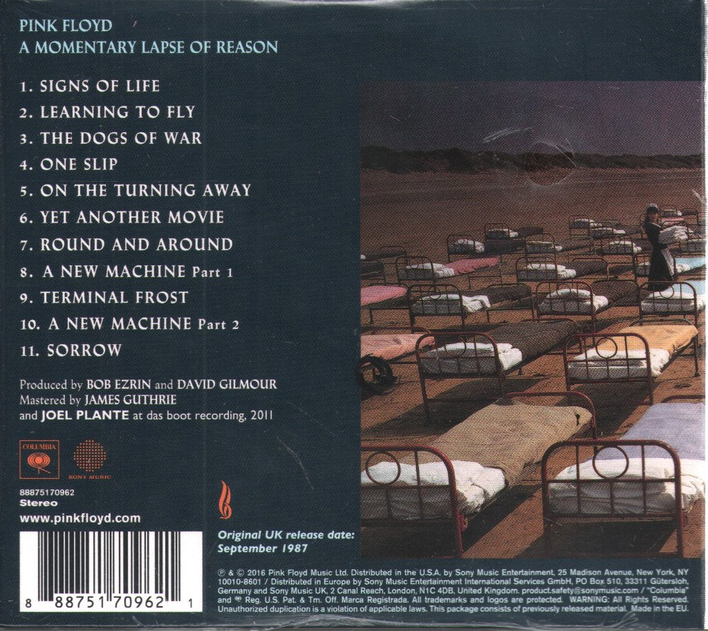 Pink Floyd - A Momentary Lack of Reason - Cd