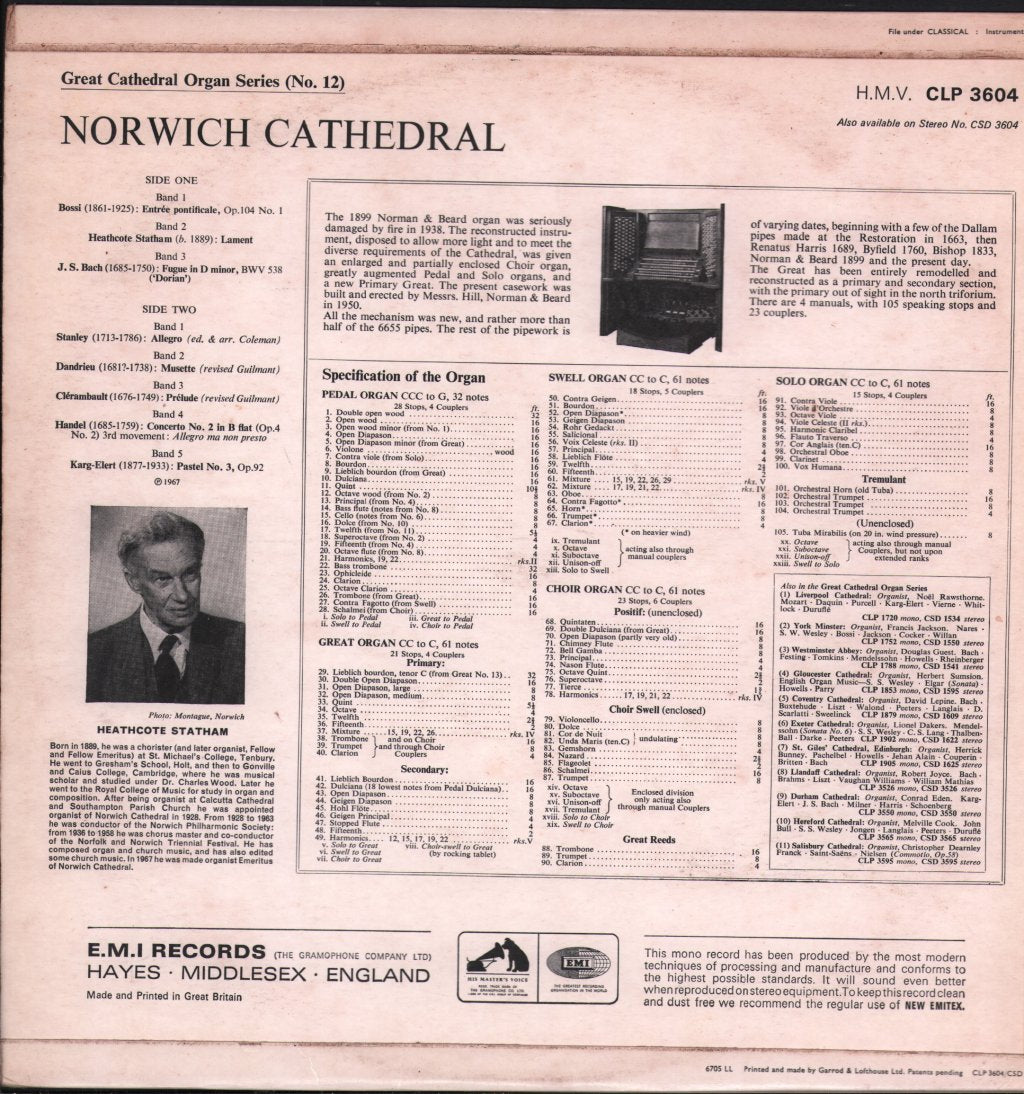 Heathcote Statham - Norwich Cathedral - Lp