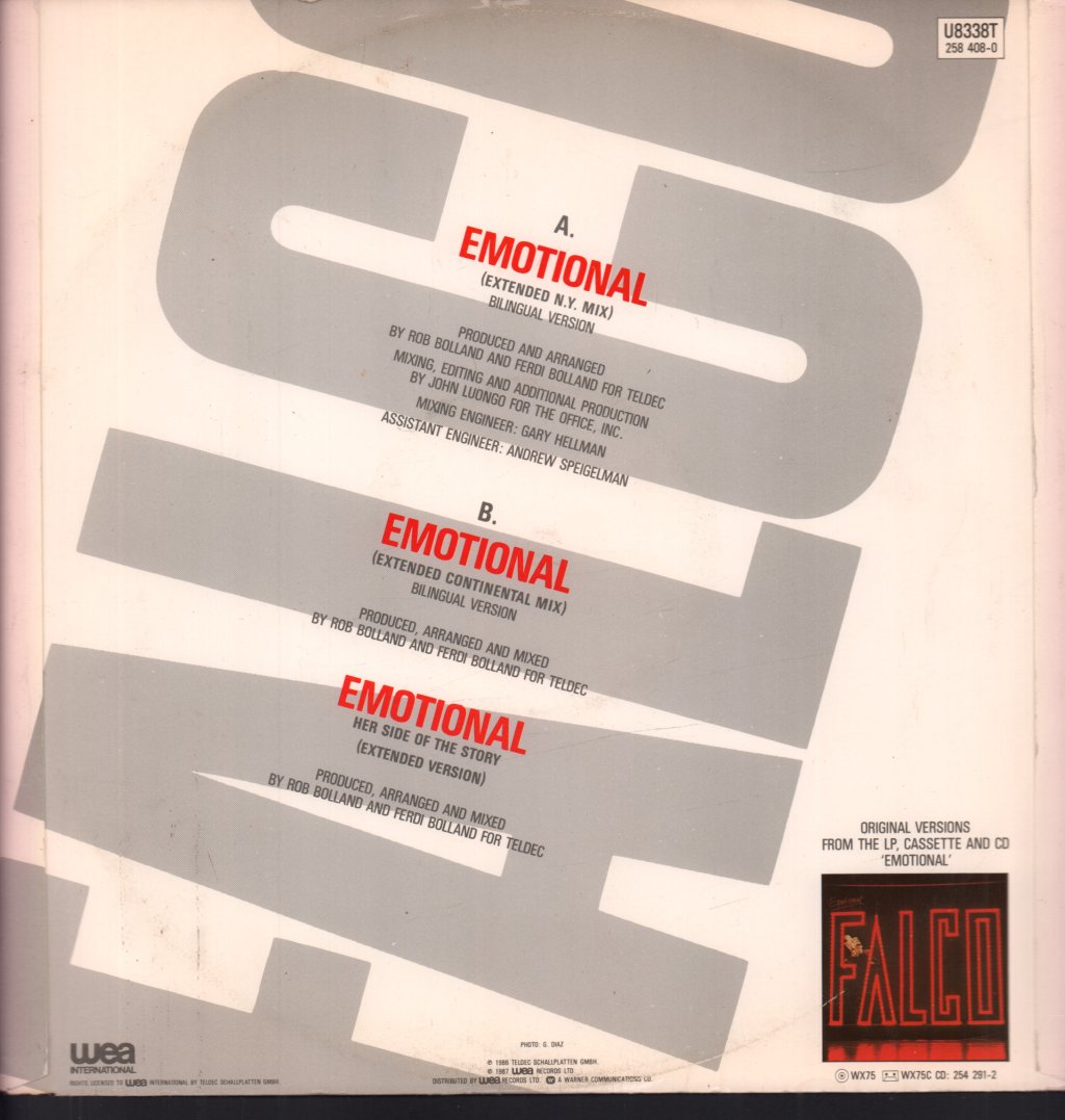 Falco - Emotional - 12 Inch