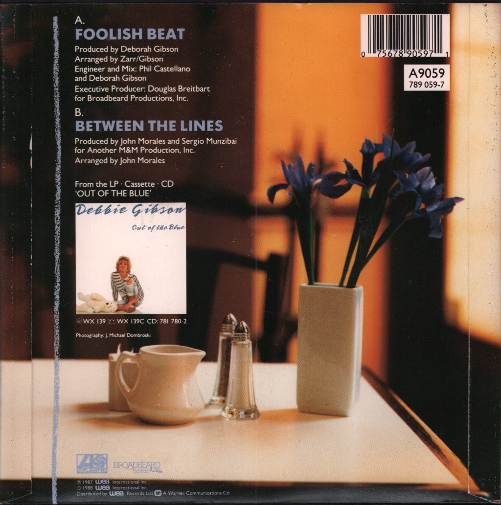 Debbie Gibson - Foolish Beat - 7 Inch