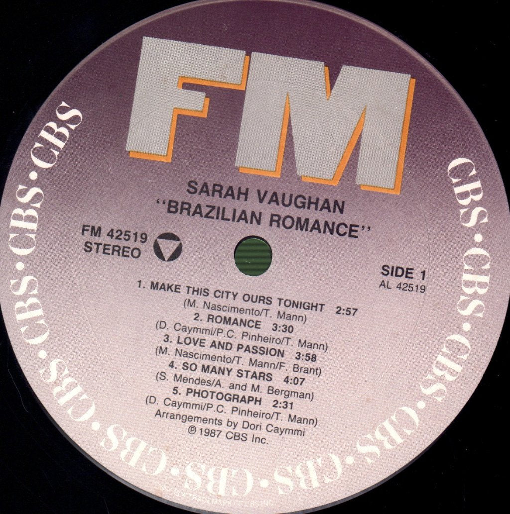 Sarah Vaughan - Brazilian Romance - Lp