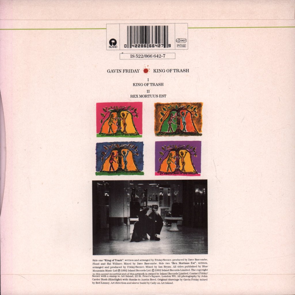 Gavin Friday - King Of Trash - 7 Inch