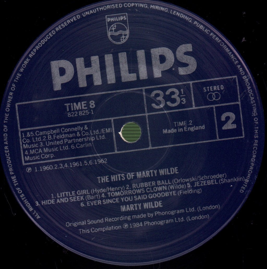Marty Wilde - Hits Of - Lp