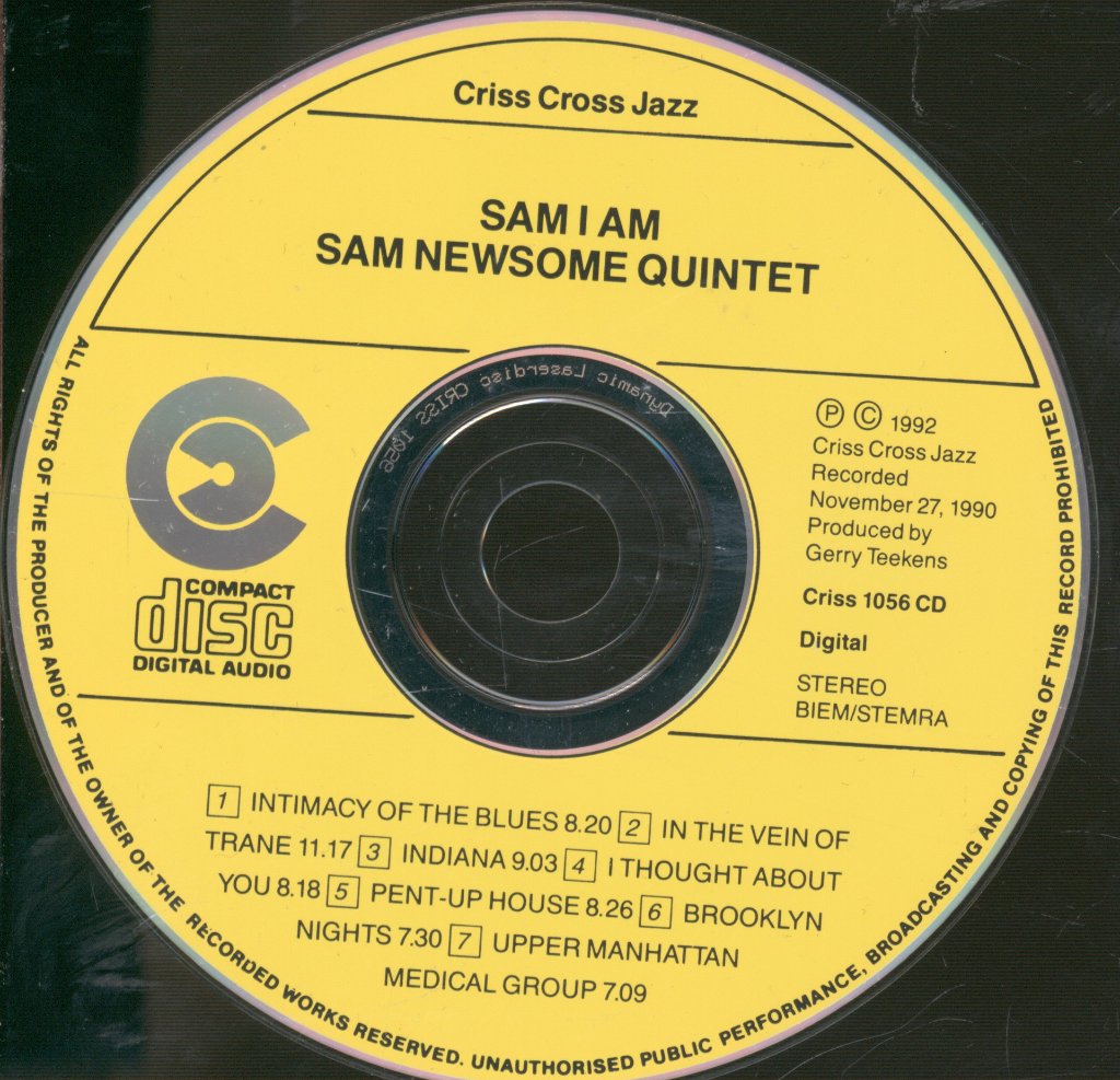 Sam Newsome Quintet - Sam I Am - Cd