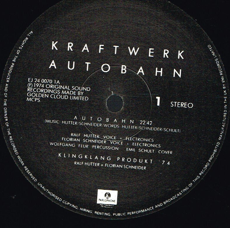 Kraftwerk - Autobahn - Lp