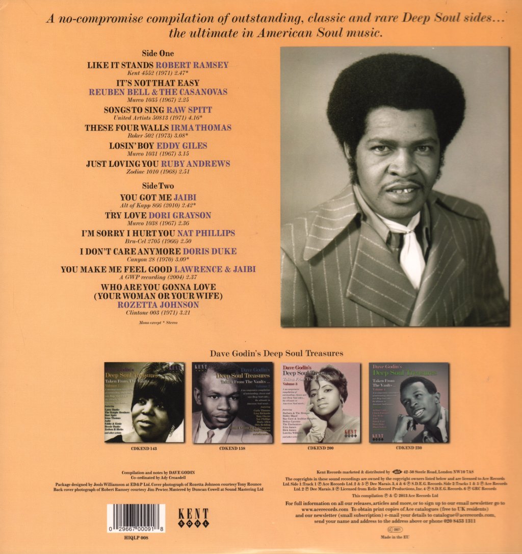 Various Artists - Dave Godin - Deep Soul Treasures (Taken From The Vaults...) - Lp