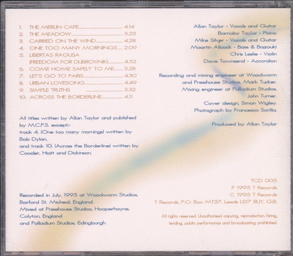 Allan Taylor - Faded Light - Cd