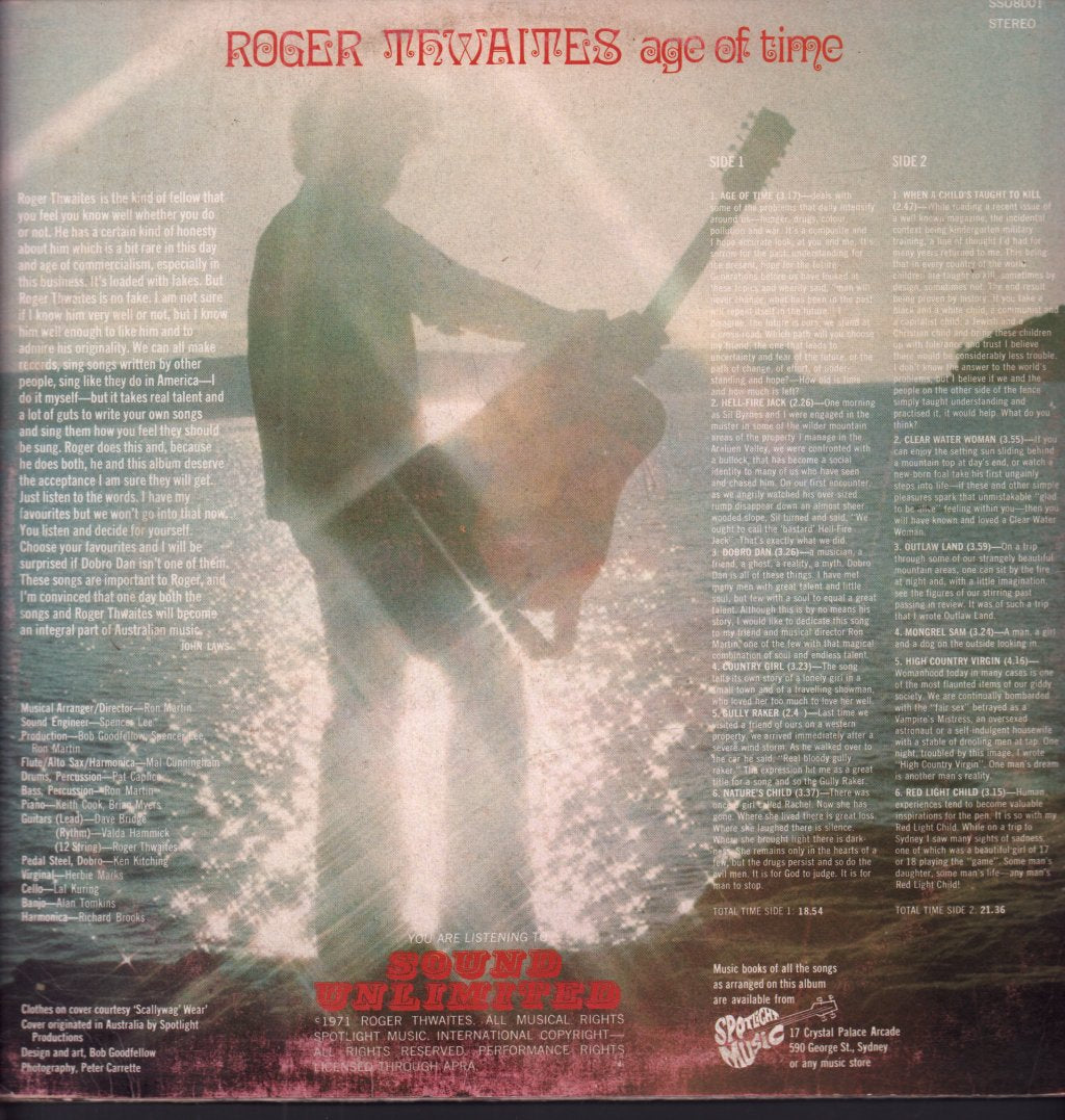 Roger Thwaites - Age Of Time - Lp