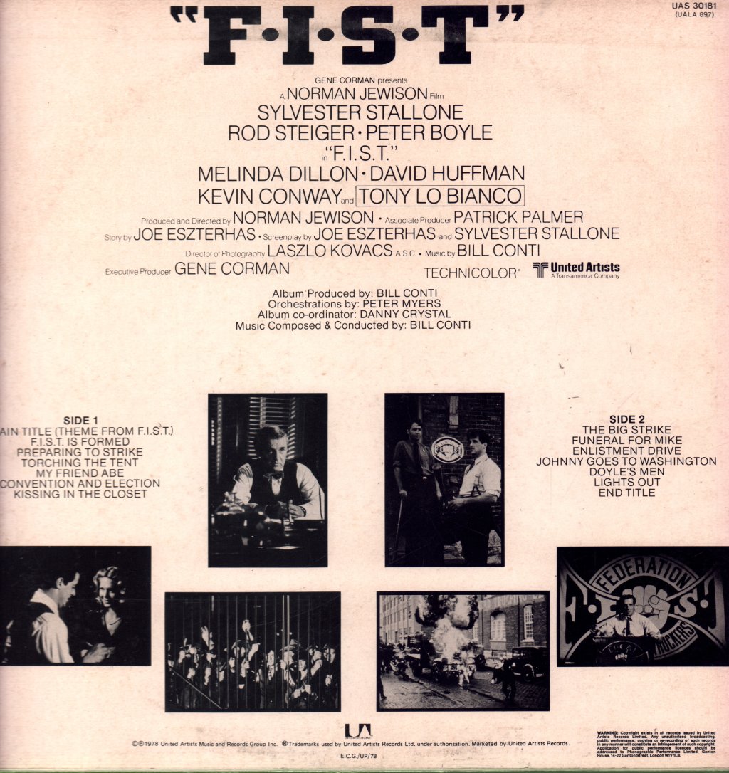 Bill Conti - F.I.S.T. (Original Motion Picture Soundtrack) - Lp