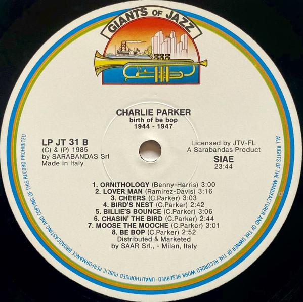 Charlie Parker - Birth Of Be Bop - Lp