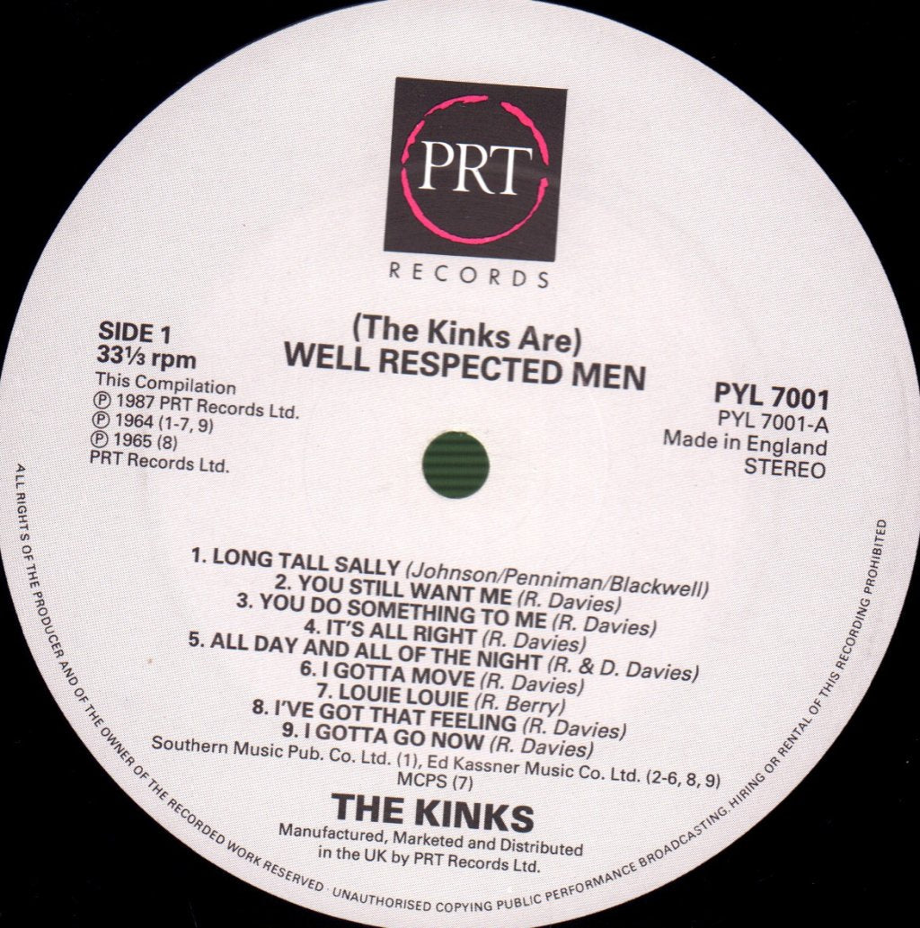 Kinks - Kinks Are Well Respected Men - Double Lp