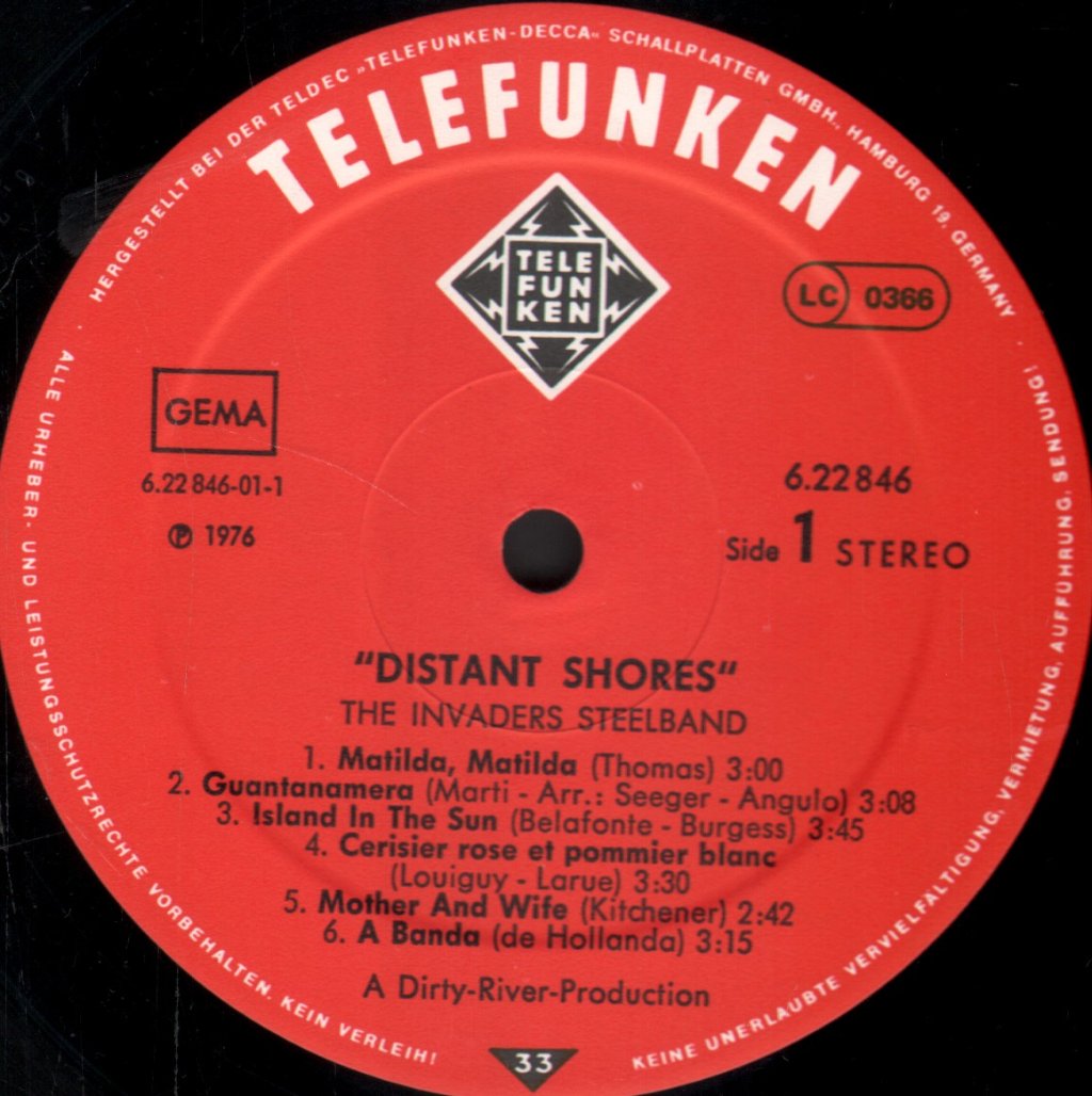 Invaders Steelband - Distant Shores - Lp
