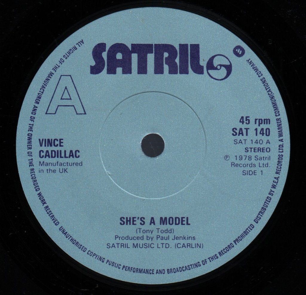 Vince Cadillac - She's A Model - 7 Inch