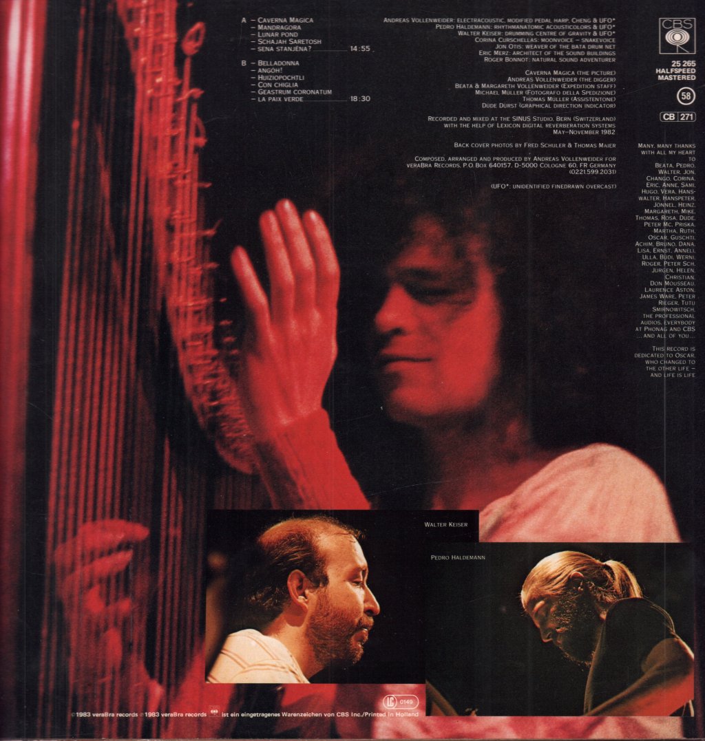 Andreas Vollenweider - Caverna Magica (...Under The Tree - In The Cave...) - Lp