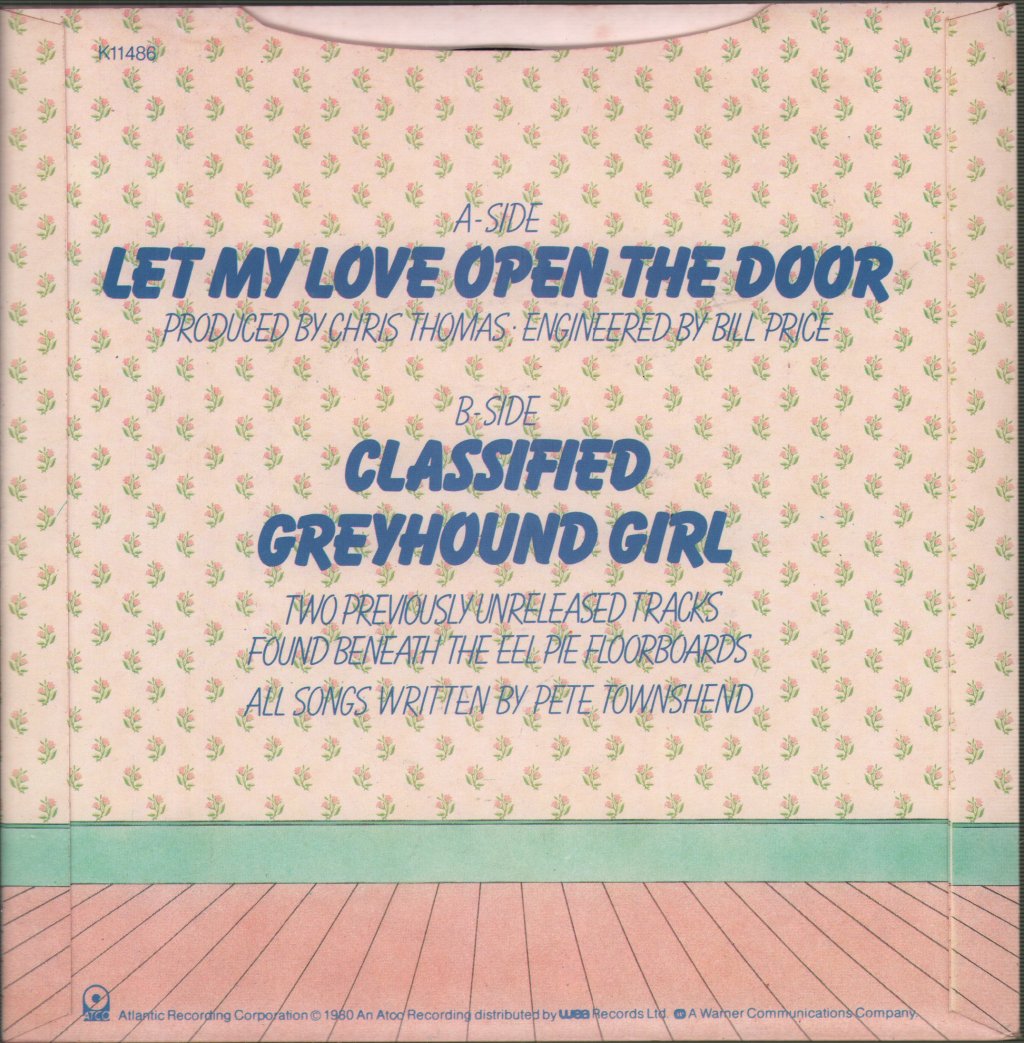 Pete Townshend - Let My Love Open The Door - 7 Inch