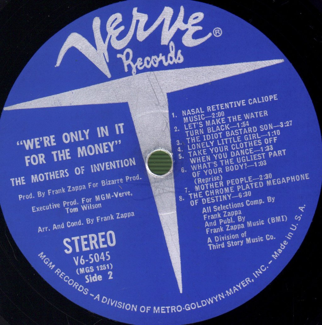 Mothers Of Invention - We're Only In It For The Money - Lp