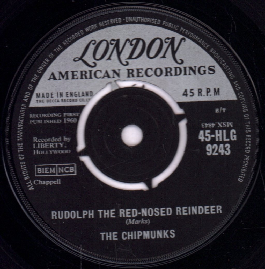 Chipmunks - Rudolph The Red Nosed Reindeer - 7 Inch