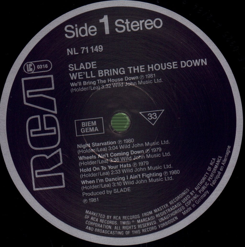 Slade - We'll Bring The House Down - Lp