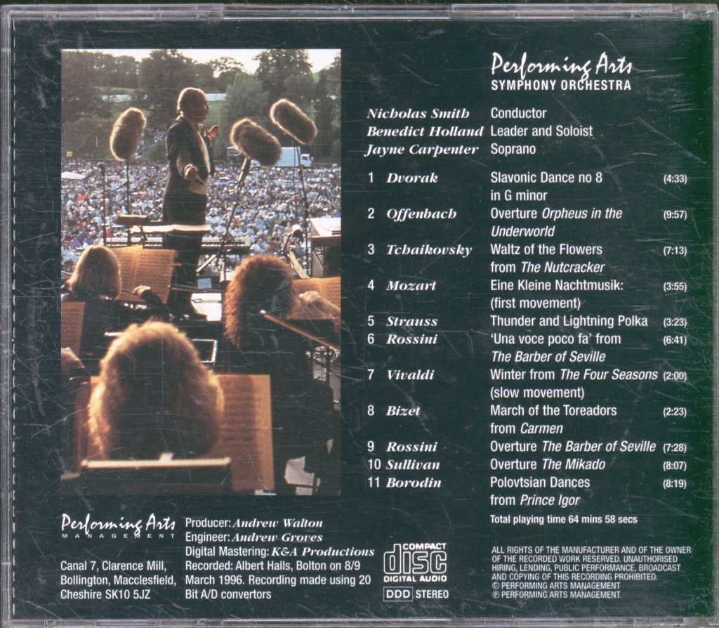 Performing Arts Symphony Orchestra - Summer Classics - Cd