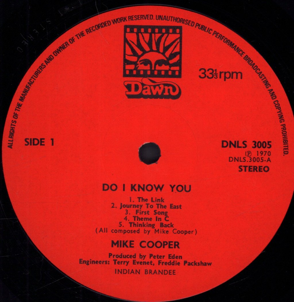 Mike Cooper - Do I Know You - Lp
