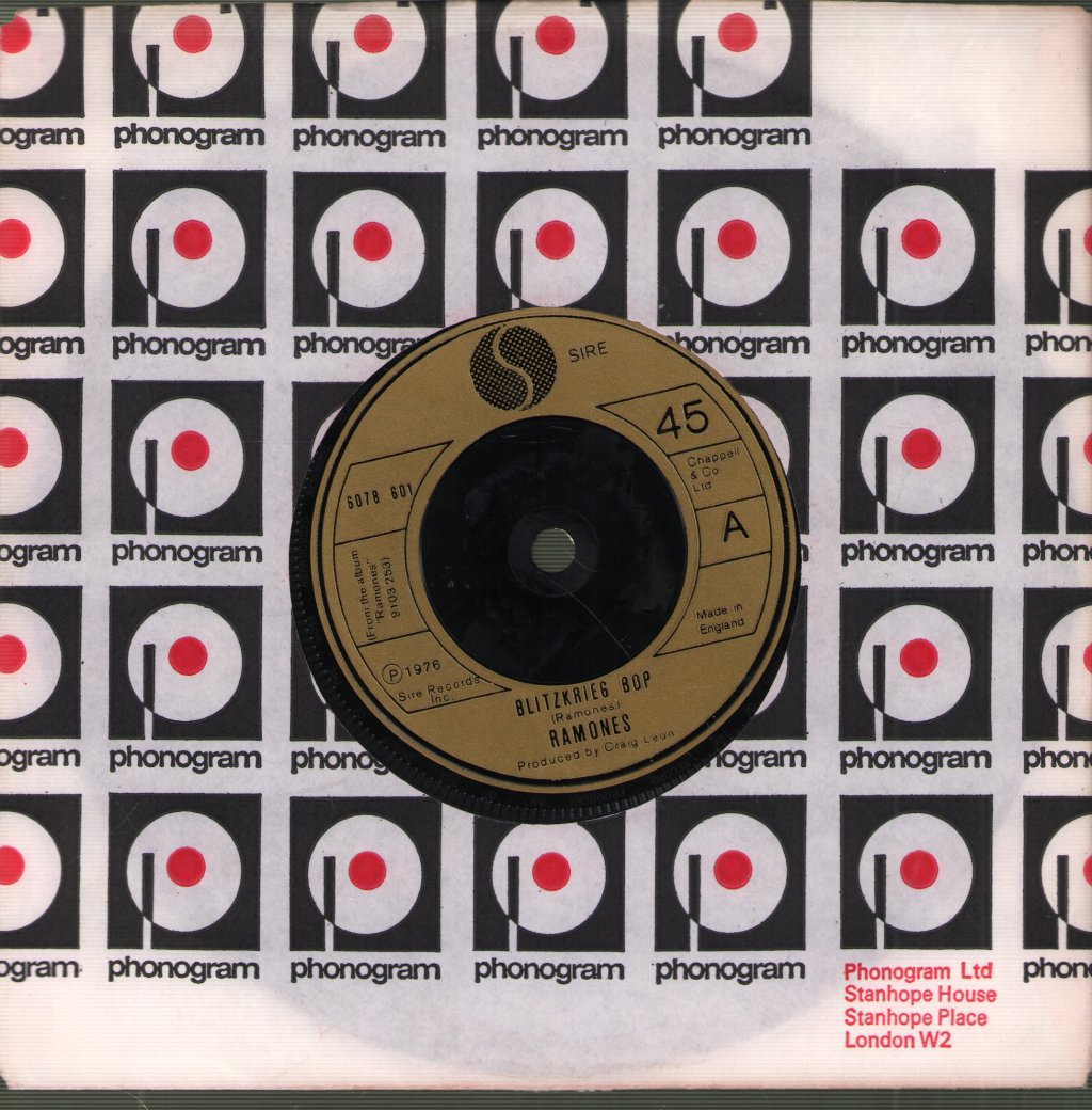 Ramones - Blitzkrieg Bop - 7 Inch