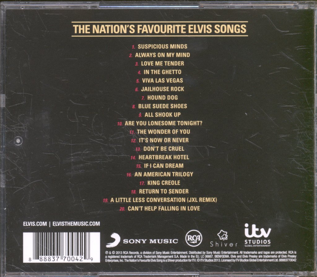 Elvis Presley - Nation's Favourite Elvis Songs - Cd
