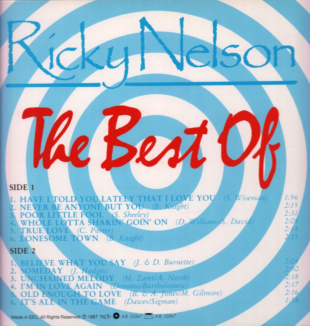 Ricky Nelson - A Teenage Idol - Lp