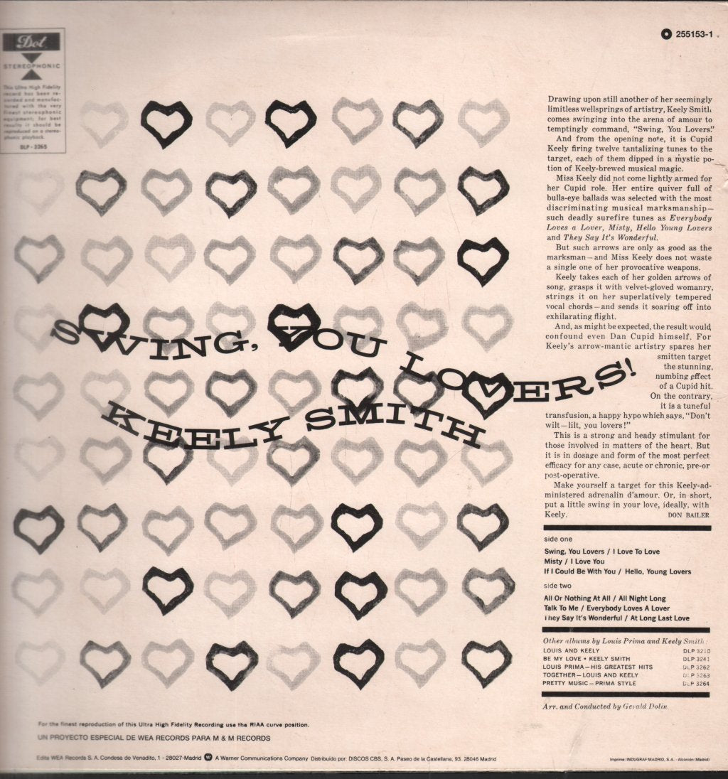 Keely Smith - Swing, You Lovers - Lp