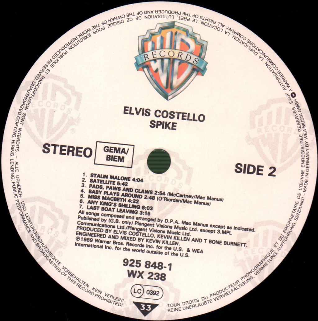 Elvis Costello - Spike - Lp