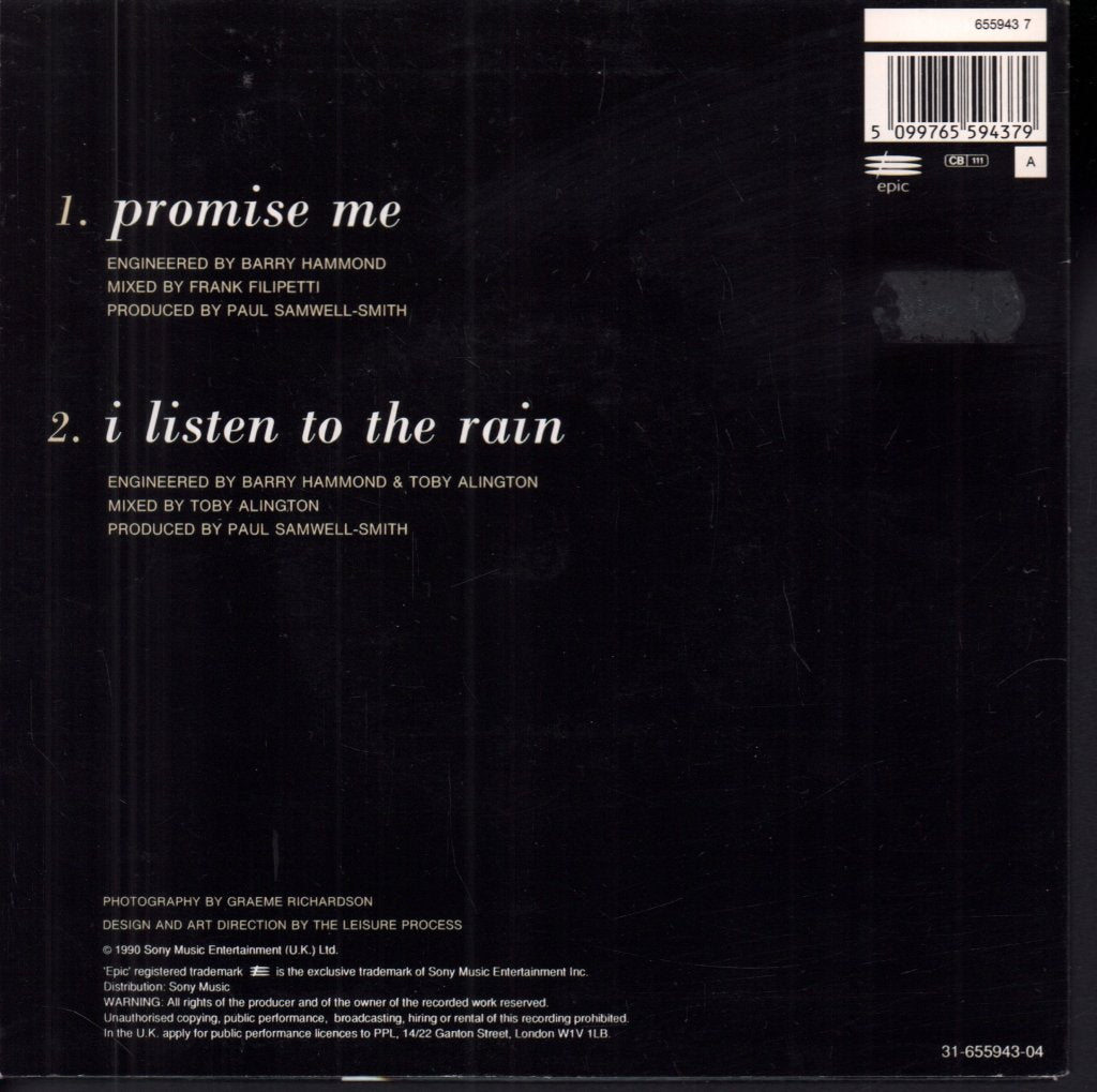 Beverley Craven - Promise Me - 7 Inch
