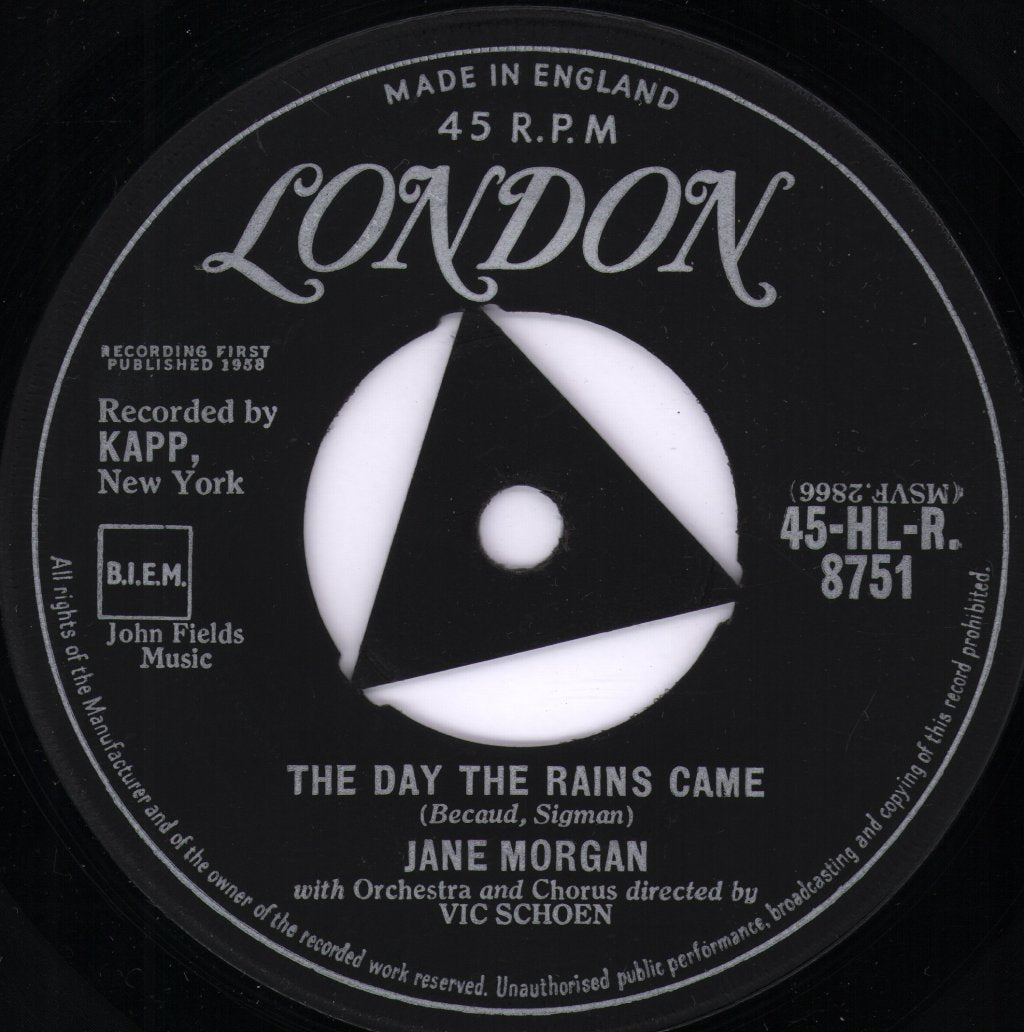 Jane Morgan - Day The Rains Came - 7 Inch