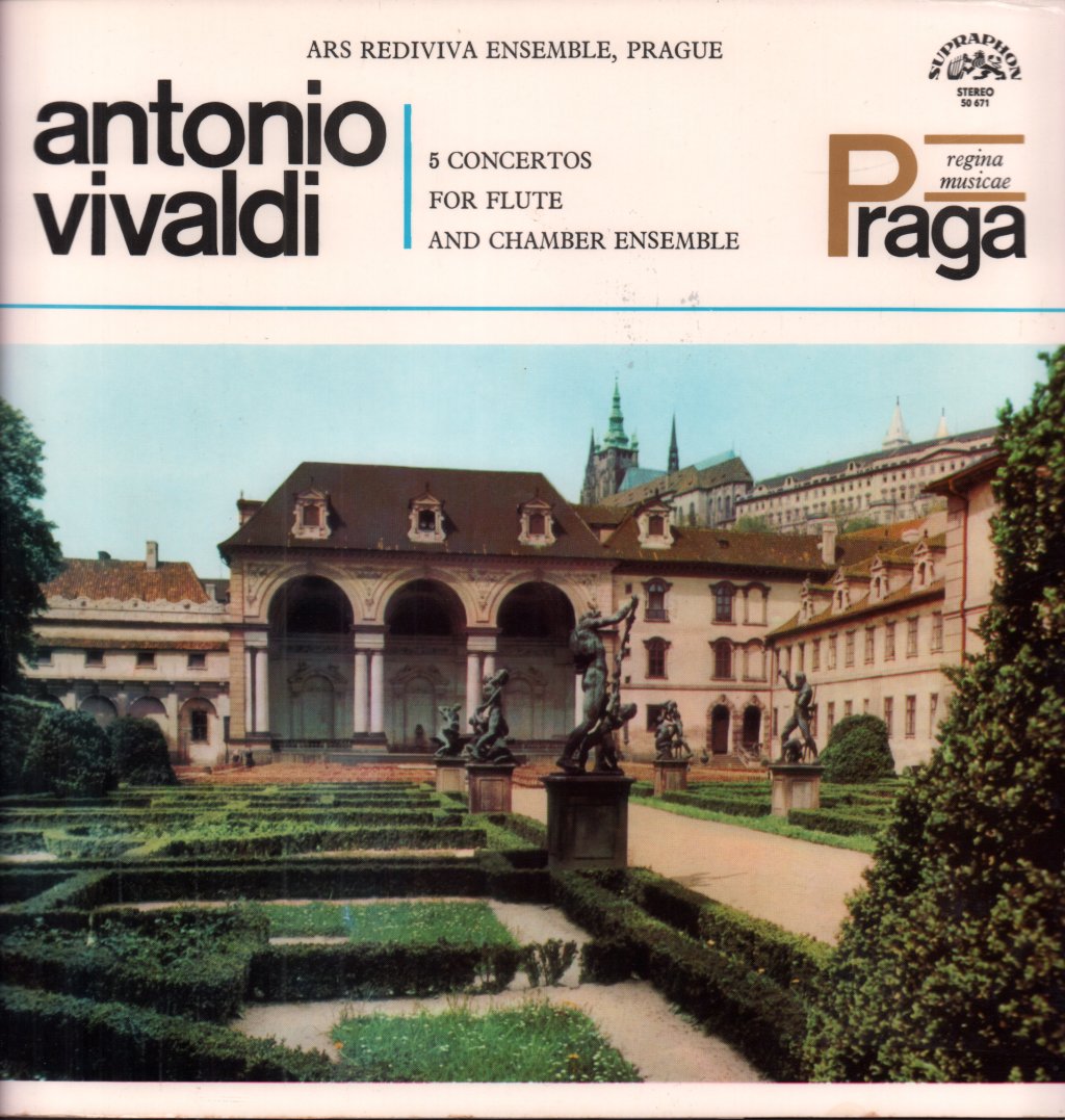 Ars Rediviva Ensemble - vivaldi 5 Concertos For Flute And Chamber Ensemble - Lp