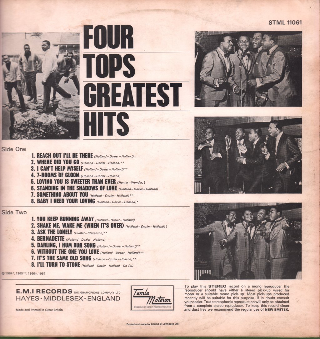 Four Tops - Greatest Hits - Lp