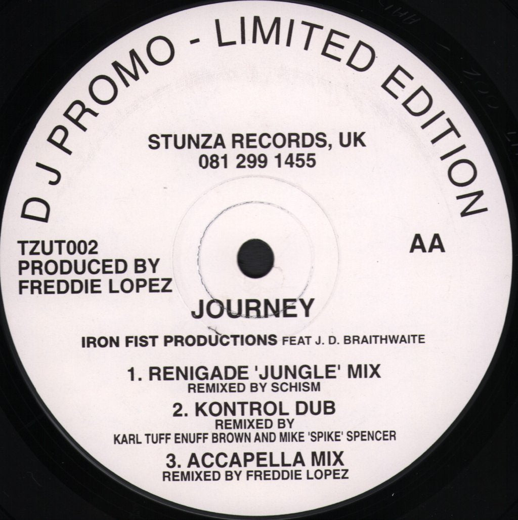 Iron Fist Productions Feat. J.D. Braithwaite - Journey - 12 Inch