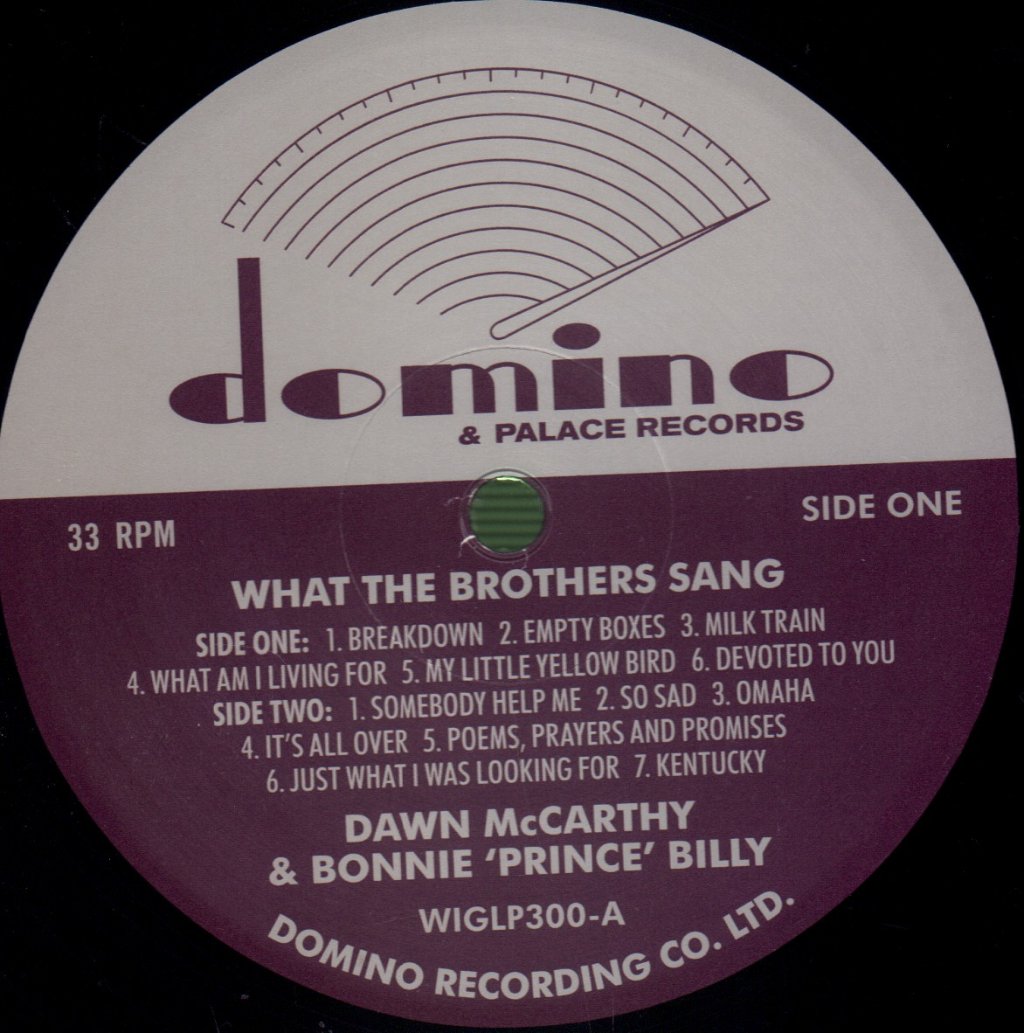 Dawn McCarthy And Bonnie Prince Billy - What The Brothers Sang - Lp