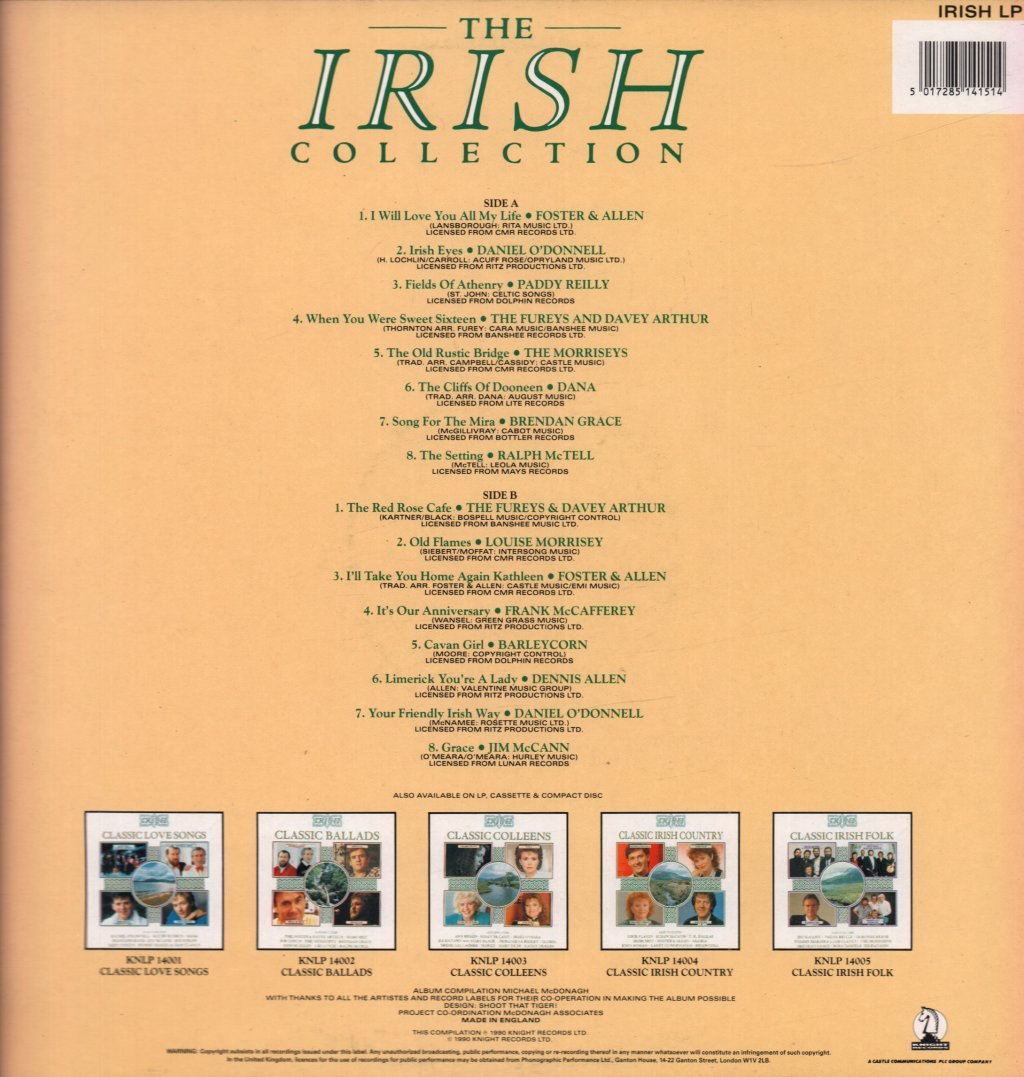 Various Artists - Irish Collection 16 Irish Classics - Lp