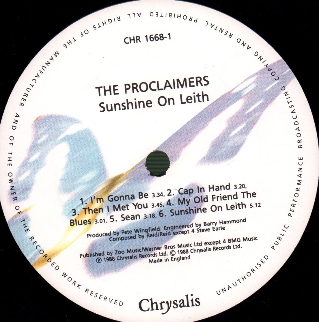 Proclaimers - Sunshine On Leith - Lp