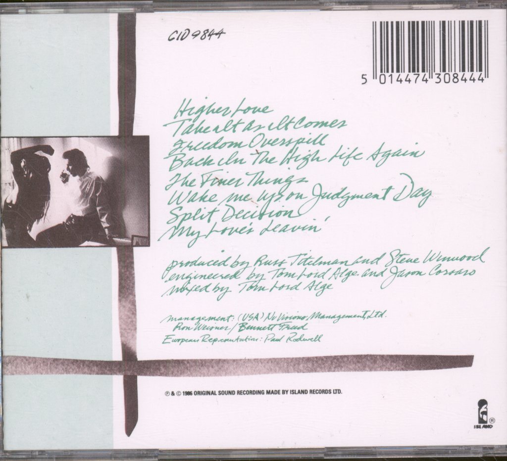 Steve Winwood - Back In The High Life - Cd
