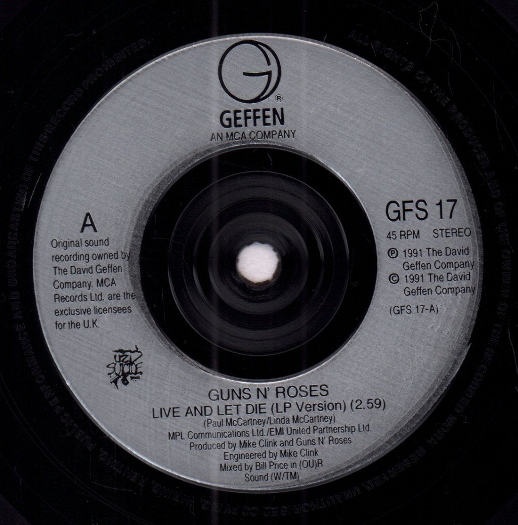Guns N Roses - Live And Let Die - 7 Inch