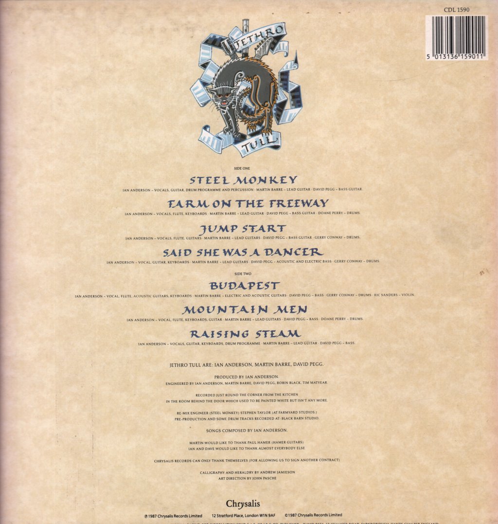 Jethro Tull - Crest Of A Knave - Lp