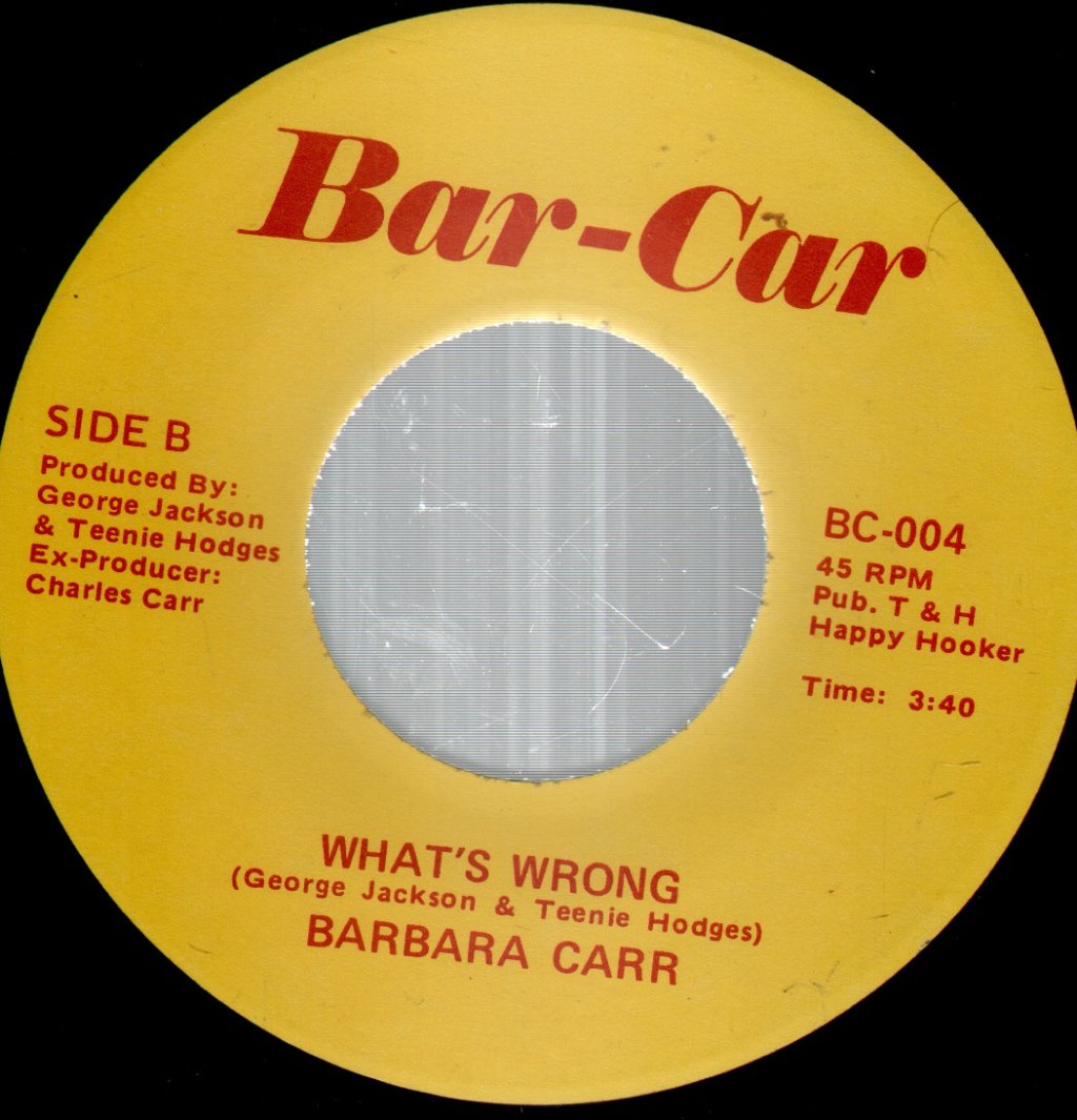 Barbara Carr - Not A Word - 7 Inch