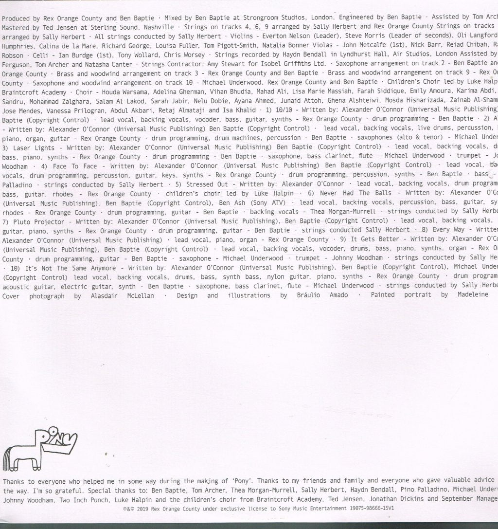 Rex Orange County - Pony - Lp