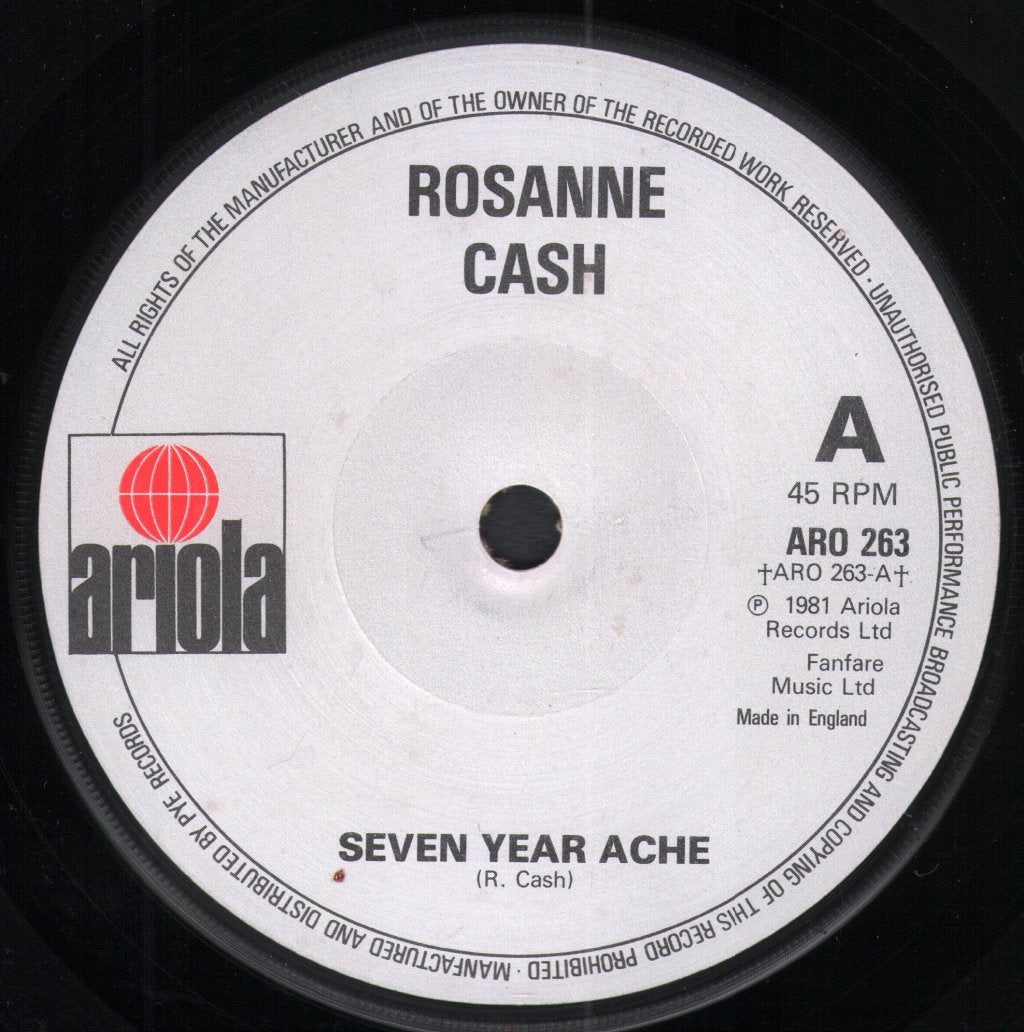Rosanne Cash - Seven Year Ache - 7 Inch