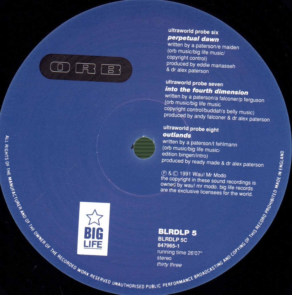 ORB - Orb's Adventures Beyond The Ultraworld (Special Classical Pressing) - Double Lp