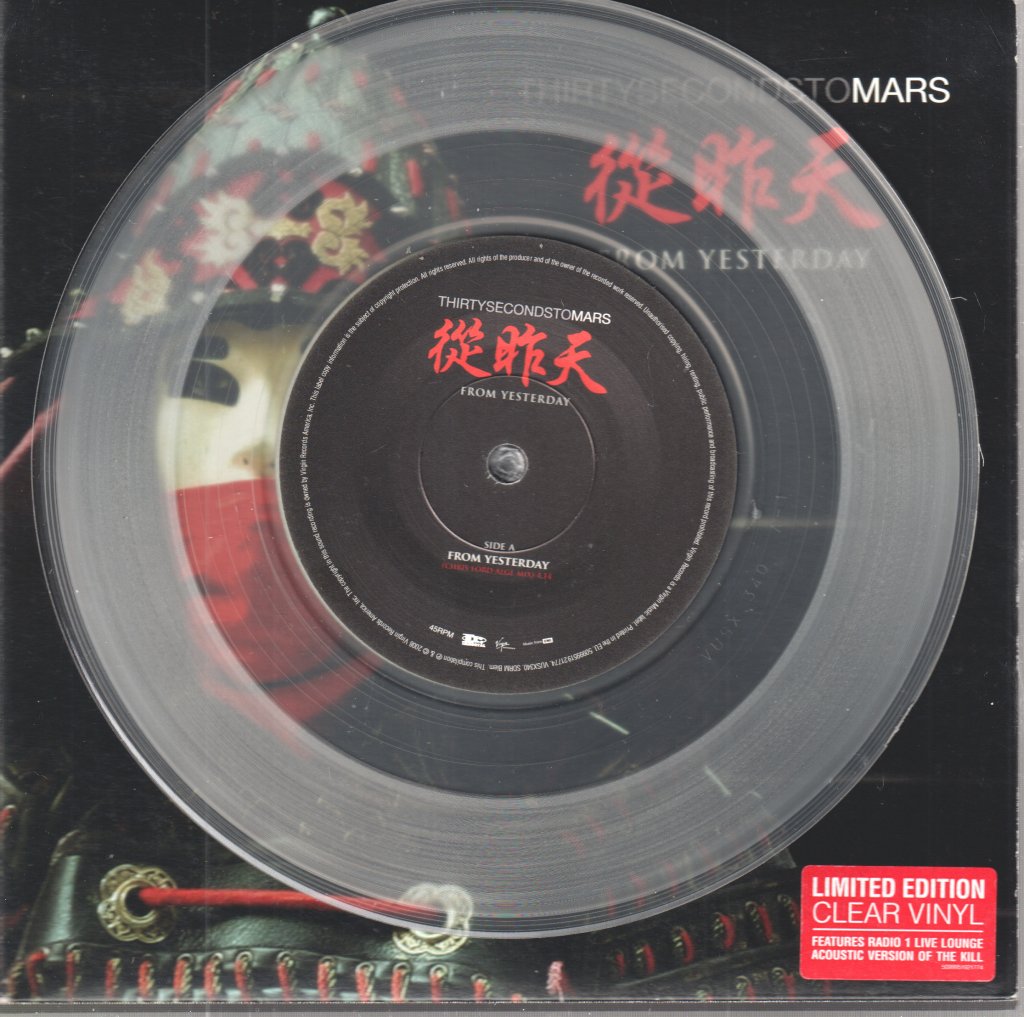 30 Seconds To Mars - From Yesterday - 7 Inch